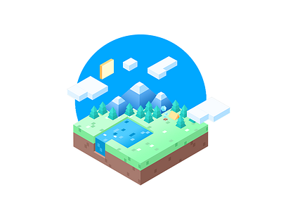 Day Camping camp camping design icon illustration isometric ui vector