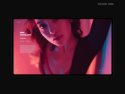 ARTNOIR - Film Studio adobe xd branding film studio ui uidesign uiux ux webdesign