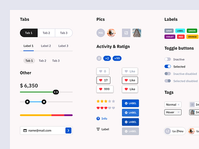 Style Guide Update lables simple style style guide styleguide tabs tags ui ux web