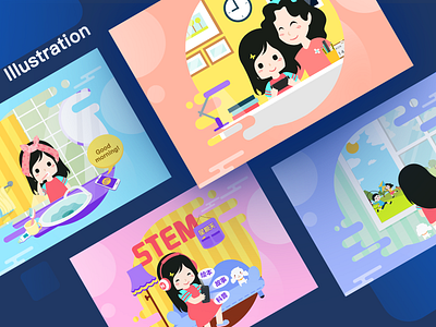 纳米盒插画 branding design enterprise propaganda graphic design illustration inbetweening vector