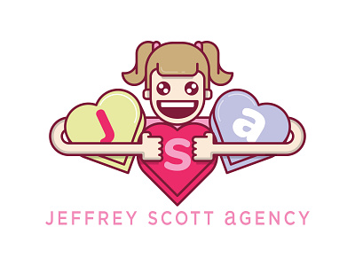 JSA Valentine's Day Email Signature (Girls) email girl illustration illustrator love signature valentines day