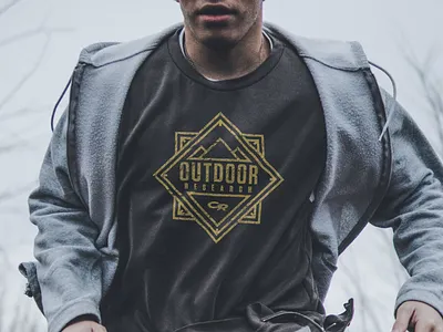 Outdoor Research Monoline Badge apparel graphic design monoline monoweight textures tshirt