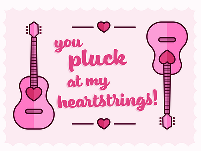 For My Valentine guitar heart holiday love valentine valentine card valentines day