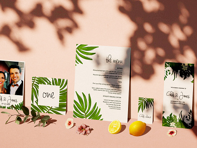 Chidi + James Wedding Suite illustration invitation vector wedding