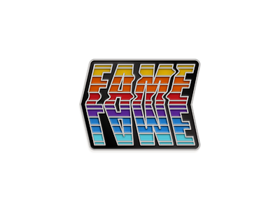 Lame Fame Silver Version enamel pin fame illustration lame lapel lapel pin