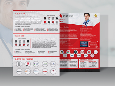 Health Recruitment Firm - Flyer Design branding flyer design illustration