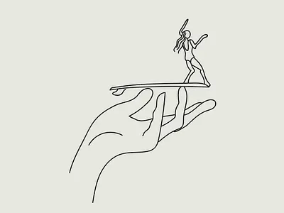 Serving Surf branding illustration