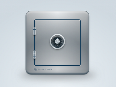 Your data is safe data gosquared icon illustration lock safe secure vault