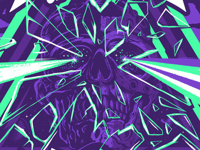 Gov't Mule’s DARK SIDE OF THE MULE & The Avett Brothers poster moon poster screen print skull