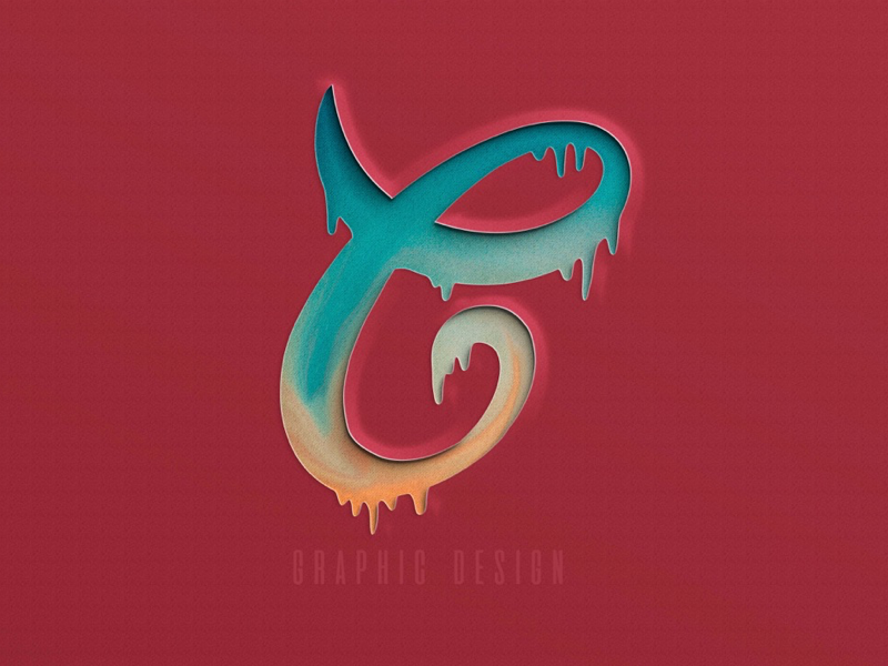 Example of Dripping paper letter