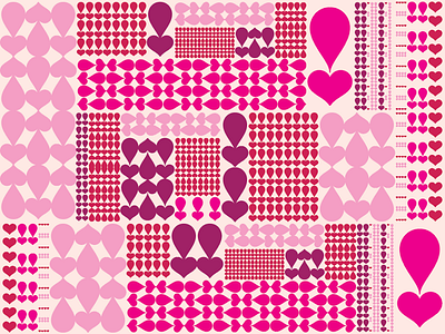 <3 ! heart pattern valentine