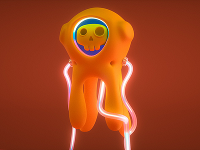Alien 3d alien c4d character cinema 4d extraterrestrial modeling octane render skull