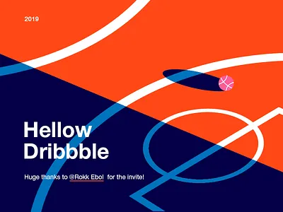 Hellow Dribbble art hellow dribbble illustrator minimal