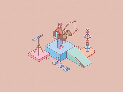 Display illustration isometric vector
