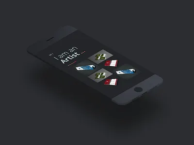 Simple Dark Portfolio Concept app clean colors design flat minimal ui ux vector vibrant