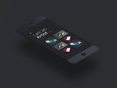 Simple Dark Portfolio Concept app clean colors design flat minimal ui ux vector vibrant