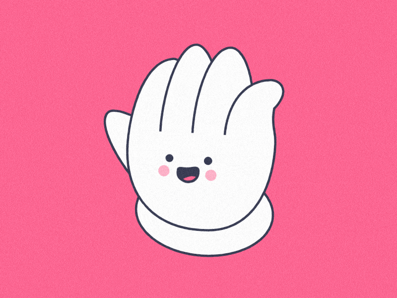 that's handy! .gif design fun funny gif goofy grunge hand handy illustration motion motion design vector