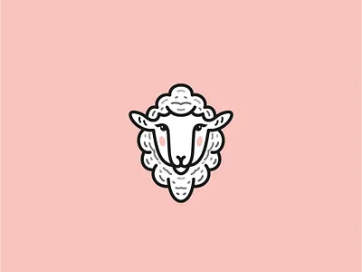 Sheep lady animal creative icon logo logotype sheep sheep logo vector
