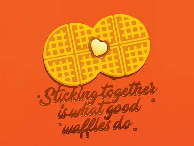 Happy Valentines Day design illustration simpsons valentines day waffle