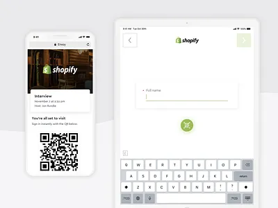 QR Codes + Name First Flow design feature ipad iphone kiosk mobile qr code release ui
