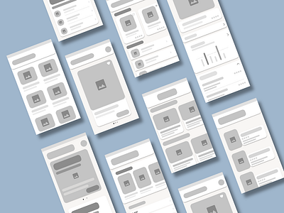 Wireframe for ReSkin app app concept figma mobile mobile app product design ui ux design ux ux ui ux design wireframe