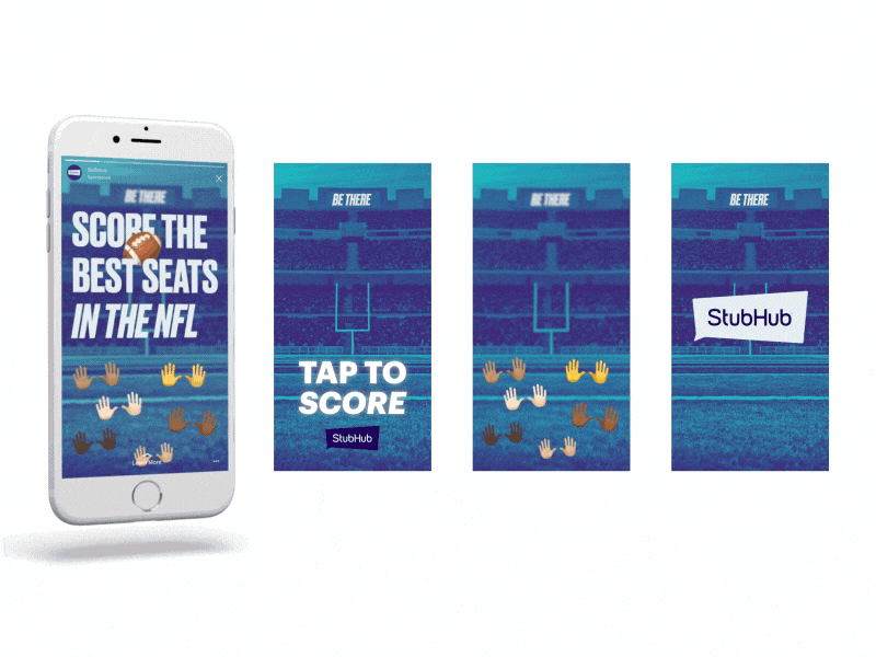 Instagram NFL Story Ad advertising digital ad illustration instagram instagram ads interaction interactive logo vector