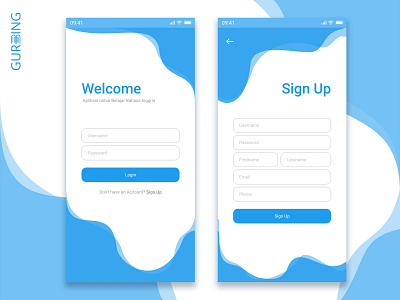 Gurbing Learning App adobe xd design learning app ui uidesign