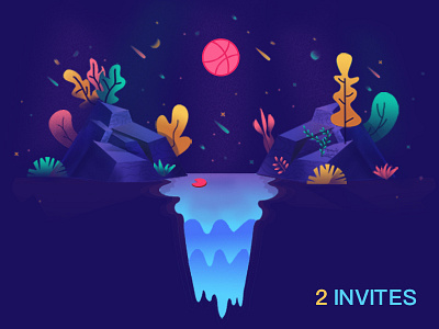 2 Dribbble invites invite