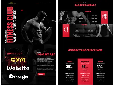 Gym Website Design animation branding branding design design dribbble dribbble best shot gym website design illustration landing page landing page design photoshop travel blog typography vector web web deisgn webdesign website design wordpress wordpress design