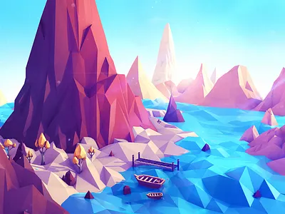 low poly（低面风格） 插图