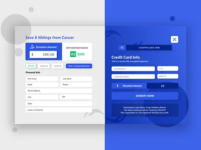 Donation Popup Design donate donation popup design form homepage ui ui challenge ux design web layouts