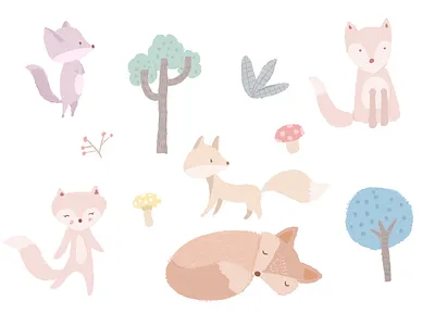 今日份的狐狸 ui插画 插画