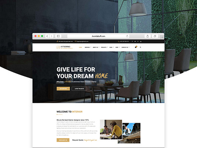 Interrio - Interior design Joomla Template architec architechture architectural design creative decoration design ecommerce envatomarket home decor interior interior architecture interior design joomla joomla template joomlabuff webdesign