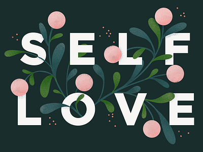 Happy Valentine's day floral art floral illustration flowers growth illo illustration lettering love self love texture type type art type daily typography vector