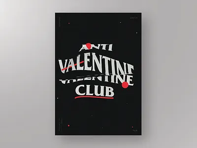 Daily poster 11 - Valentine art clean daily art design graphic graphic art minimal poster typography