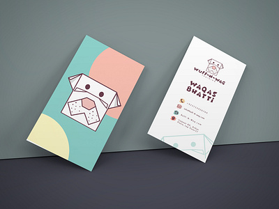 Business Card app art brand branding character clean design flat identity illustration illustrator lettering logo minimal typography vector website