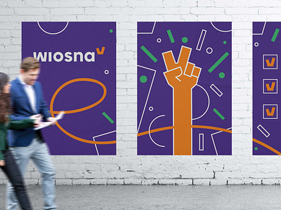 Wiosna branding democratic illustration liberal party politics poster rio creativo wiosna