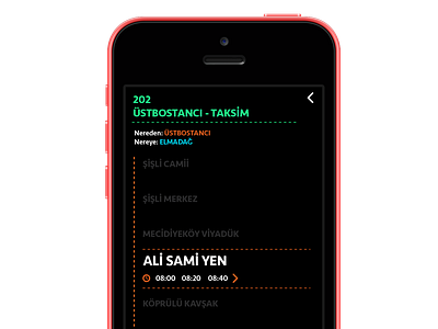 Transportation App app design istanbul transportation ui uidesign