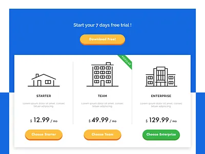 Daily UI 030 Pricing app app design daily 100 dailyui dailyuichallenge mobile pricing ui uidesign userexperience userinterface ux uxdesign webdesign webui