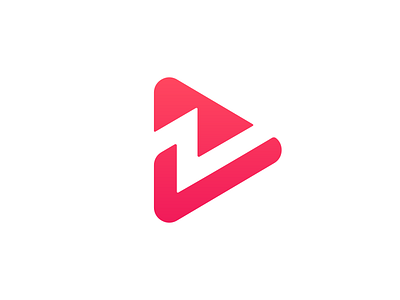 Modern Logo - Z V Monogram Design bolt brand clever design graphic designer icon icons identity logo logo designer loog lgoo lgo mark modern logo monogram negative space play thunder v videos z
