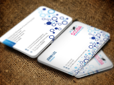 SCUBA Warehouse Singapore Business Card Design blue business business card card clean colorful corporate creative design elegant identity letter letterhead logo modern print professional property simple stationery