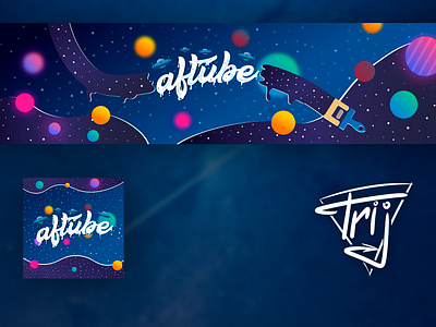 AFtube Banner avatar banner banner design branding cover cover design design illustration illustrator logo vector сover