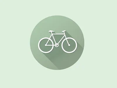 Bicycle Icon bicycle bike branding creative design graphic green icon illustration illustrator logo logo mark newglue vector