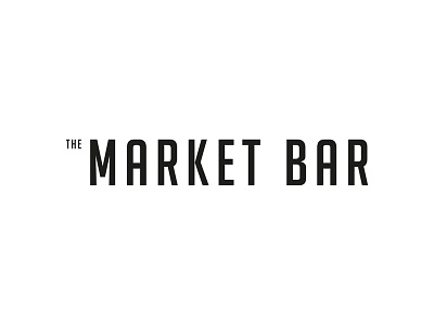 The Market Bar Logo letter logo logo logo design text box text logo typogaphy