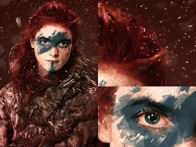 Ygritte - Games of Thrones adobephotoshop artistic brushes colors design digital digitally got illustration paint painted pencil photoshop sketch ygritte