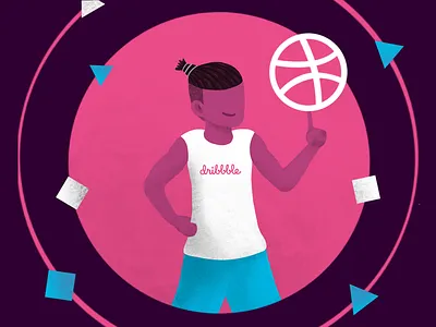 One Dribbble Invitation For You basketball dribbble illustration invitation practice procreate sport