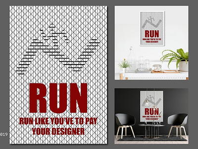 PAYMENT art client crosshatching fit inspiration legend legs line art make money motivation negative space patment pioneer poster project roast run shading white