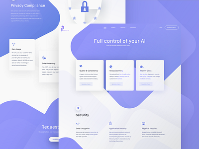 Percept.ai Trust Page Preview demo design details information interface landing page perceptai ui website