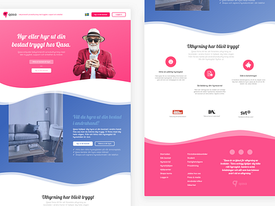 Qasa design flat redesign ui ux web