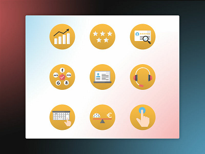 Yably icons assistance chart icons icons design point rating review user profile yably